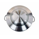 HD 23" x 7" Stainless Steel Concave Comal Griddle Pan Non-Stick Coating Cookware