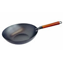 9-7/8" Carbon Steel Wok Frying Pan Gourmet Chef Chinese Traditional Wok Cookware