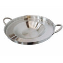 16" Stainless Steel Concave Comal Griddle Pan Cooking Grill Fry Tray Cookware