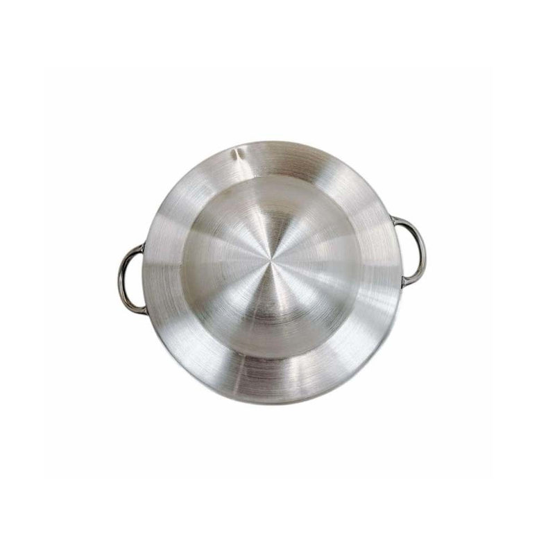 16" Stainless Steel Concave Comal Griddle Pan Cooking Grill Fry Tray Cookware