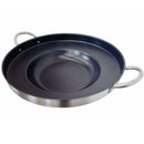 Heavy Duty 23" Stainless Steel Concave Comal Griddle Pan Non-Stick Coating