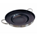 Heavy Duty 23" Stainless Steel Concave Comal Griddle Pan Non-Stick Coating