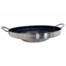 Heavy Duty 23" Stainless Steel Concave Comal Griddle Pan Non-Stick Coating