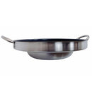 Heavy Duty 23" Stainless Steel Concave Comal Griddle Pan Non-Stick Coating