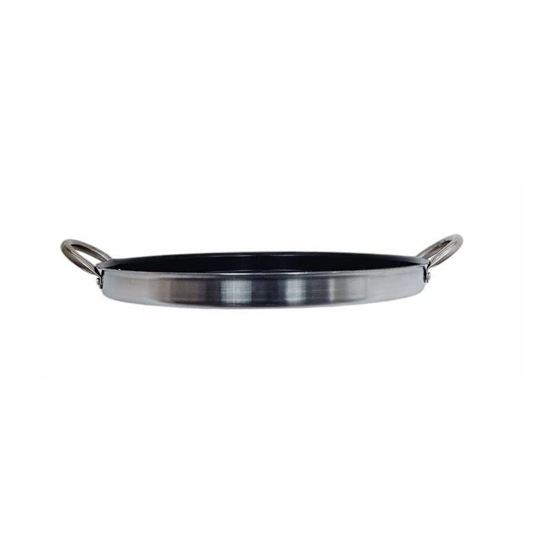 Stainless Steel 16" Comal Griddle Cooking Pan Non-Stick Coating Kitchen Cookware
