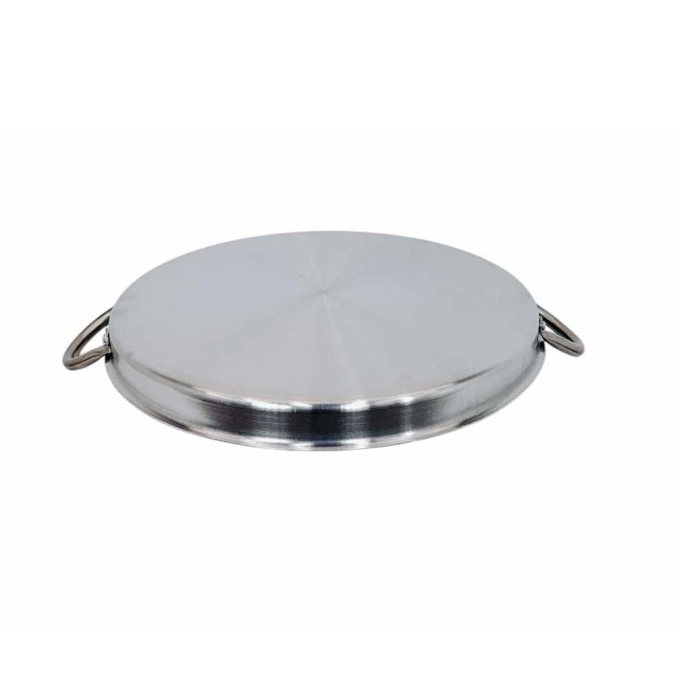 Stainless Steel 16'' Round Flat Comal Griddle Grill Fry Pan Non-Stick