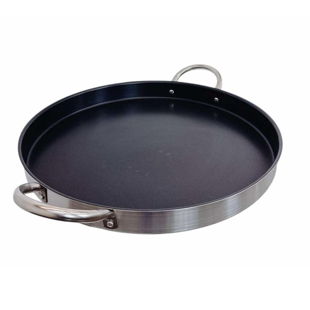 Stainless Steel 21-1/2'' Comal Griddle Cooking Pan Non-Stick Coating Kitchen