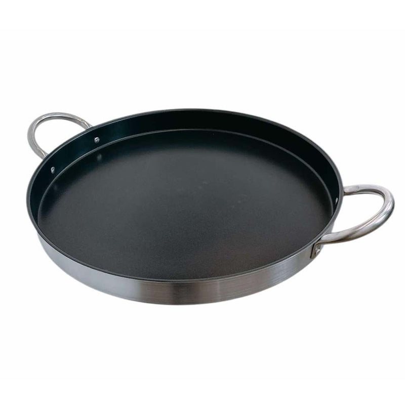 Stainless Steel 21-1/2'' Comal Griddle Cooking Pan Non-Stick Coating Kitchen