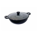 15'' Marble Non-Stick Coating Venice Wok Kitchen Cookware Sauce Pot Pan Cooking