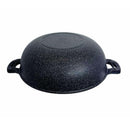 16" Marble Jumbo Wok Non-Stick Cooking Frying Pan Pot 5 Layer Marble Wok