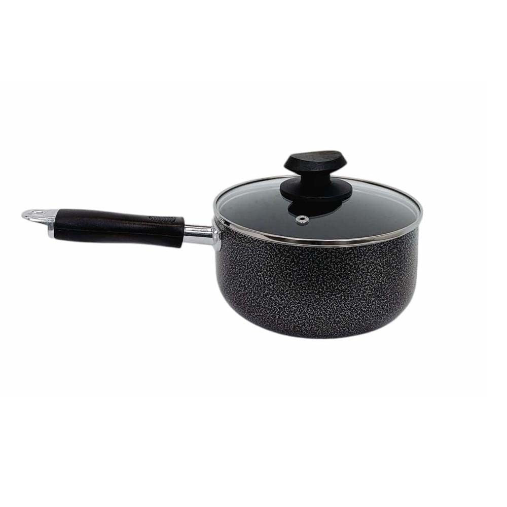 7" (18CM) Non-Stick Coating Wok Frying Pan With Lid 2QT Cooking Pot Cookware