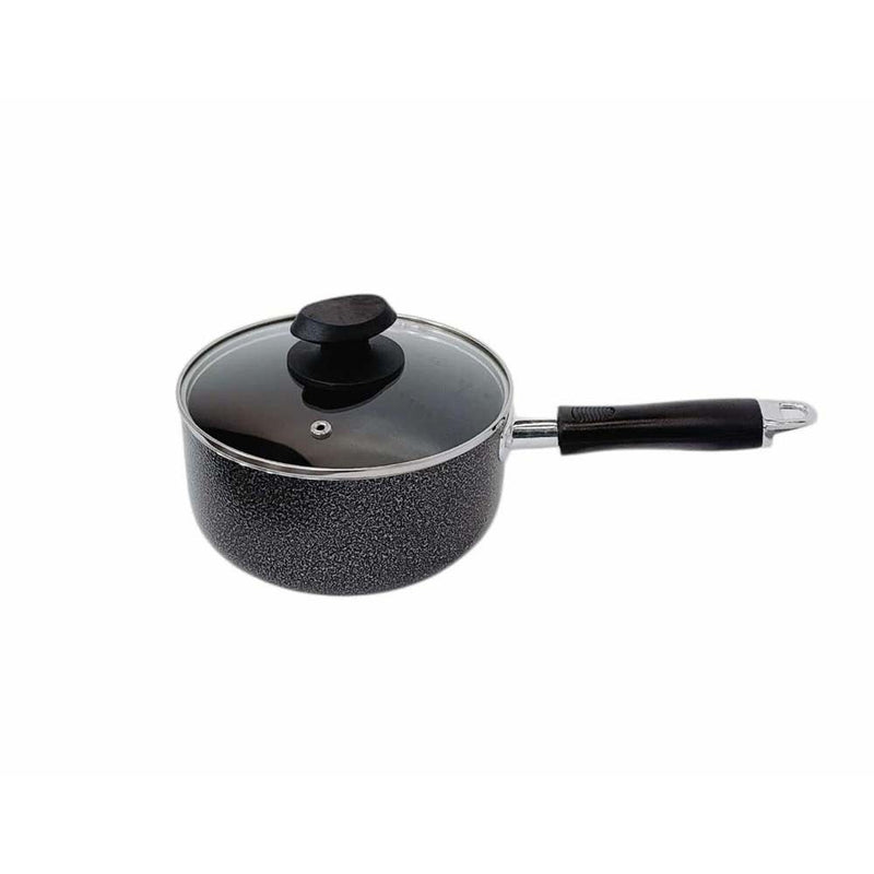 6-3/8" (16CM) Non-Stick Coating Wok Frying Pan With Lid 1.5 QT Cooking Pot