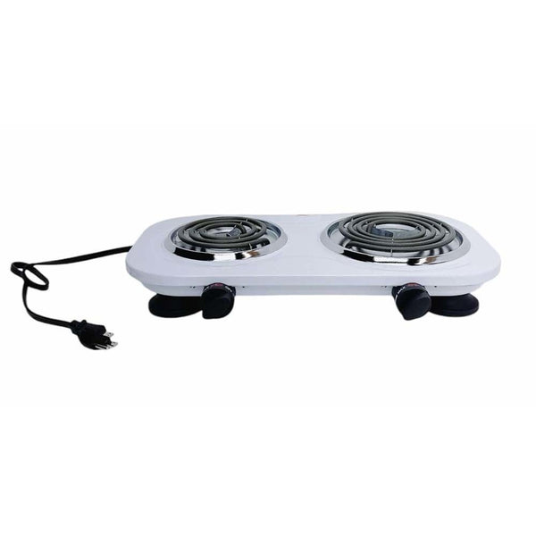 18"x9.5" Portable Double Electric Burner Stove Cooktop 1500W Double Burner