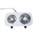 18"x9.5" Portable Double Electric Burner Stove Cooktop 1500W Double Burner