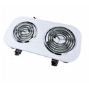 18"x9.5" Portable Double Electric Burner Stove Cooktop 1500W Double Burner