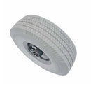 Gray 10" Heavy Duty Solid Rubber Flat Free Tubeless Hand Truck Utility Tire