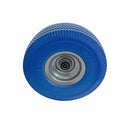 Blue 10" Heavy Duty Solid Rubber Flat Free Tubeless Hand Truck Utility Tire