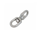 Mil Spec Marine 316 Stainless Steel Drop Forged 1/2" Eye Eye Swivel 4,400 Lb WLL