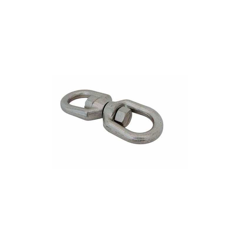 4 Pcs 316 Stainless Steel Drop Forged Mil-Spec 3/8" Eye Eye Swivel 2,600 Lb WLL