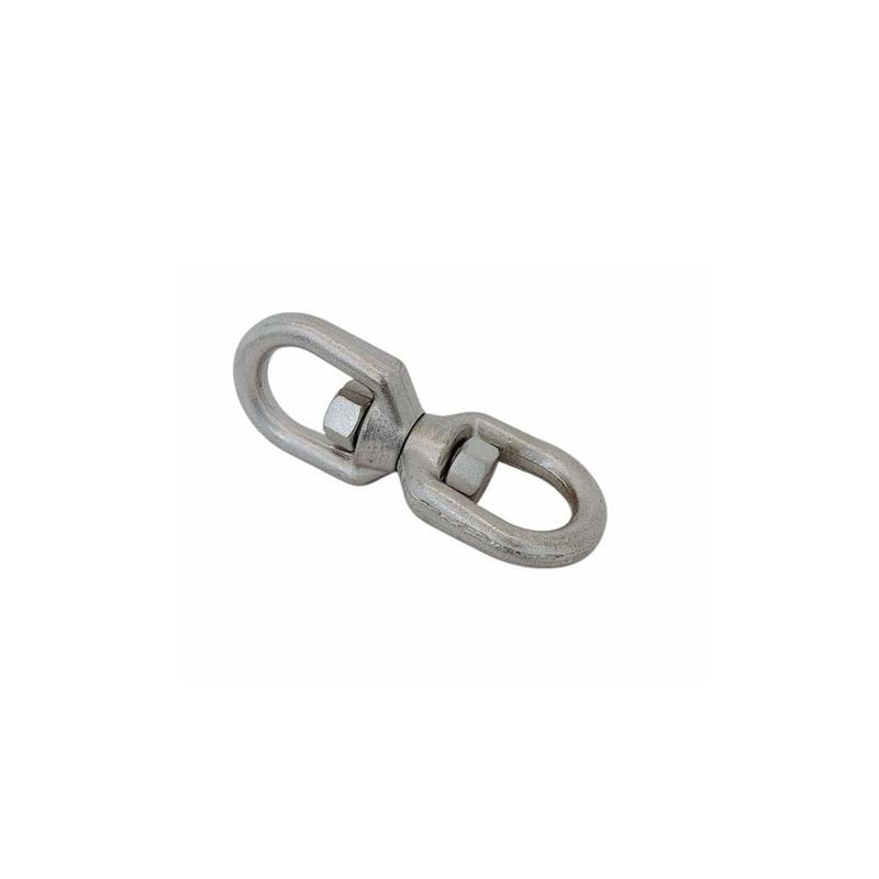 4 Pcs 316 Stainless Steel Drop Forged Mil-Spec 3/8" Eye Eye Swivel 2,600 Lb WLL