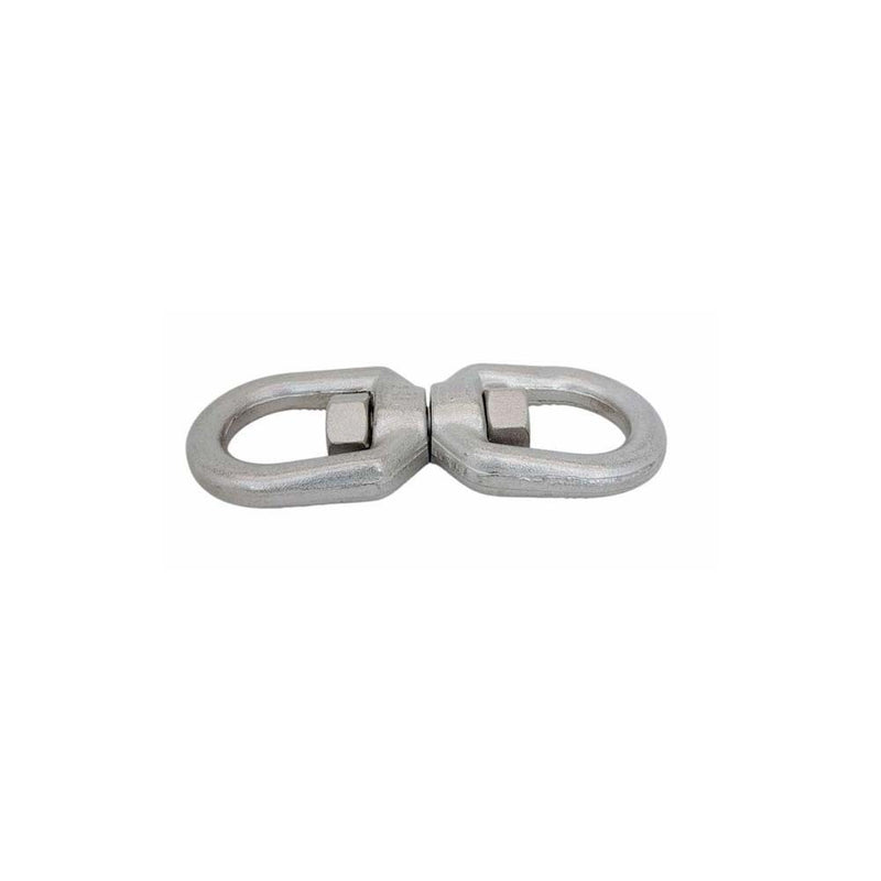Mil Spec Marine 316 Stainless Steel Drop Forged 1/4" Eye Eye Swivel 900 Lb WLL