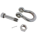 Marine Stainless Steel T316 Mil-Spec 7/8" Bolt Pin Anchor Shackle 8,000 Lb WLL