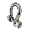 Marine Stainless Steel T316 Mil-Spec 7/8" Bolt Pin Anchor Shackle 8,000 Lb WLL