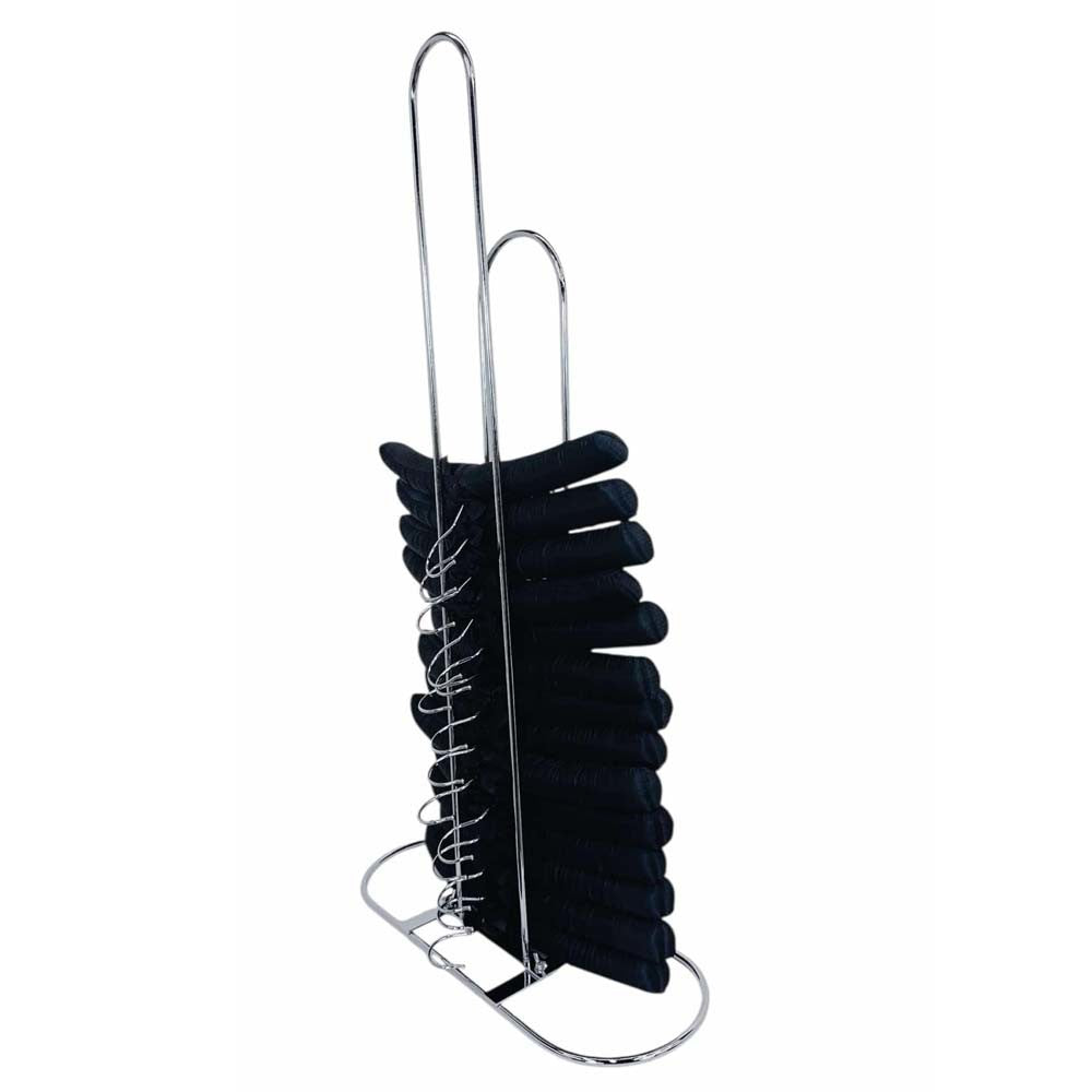 18"L x 33-1/2"H Chrome Clothes Hanger Stacker Organizer Retail Fixture Display