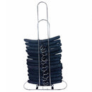 18"L x 33-1/2"H Chrome Clothes Hanger Stacker Organizer Retail Fixture Display