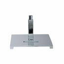 8"x8" Chrome Square Parsons Base 5/8" Thread Chrome Display Base Retail Fixture