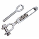 Stainless Steel T316 Mil-Spec Jaw Eye Turnbuckle