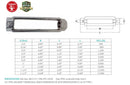 Stainless Steel T316 Mil-Spec Turnbuckle Body