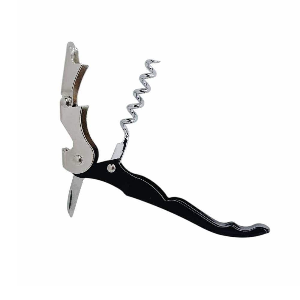 4-3/4" Corkscrew Wine Bottle Opener Tire-Bouchon Sacaorchos Serrated Foil Cutter