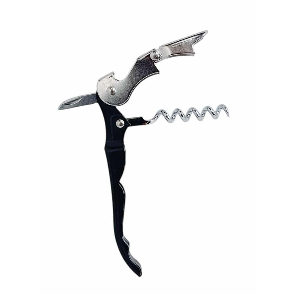 4-3/4" Corkscrew Wine Bottle Opener Tire-Bouchon Sacaorchos Serrated Foil Cutter