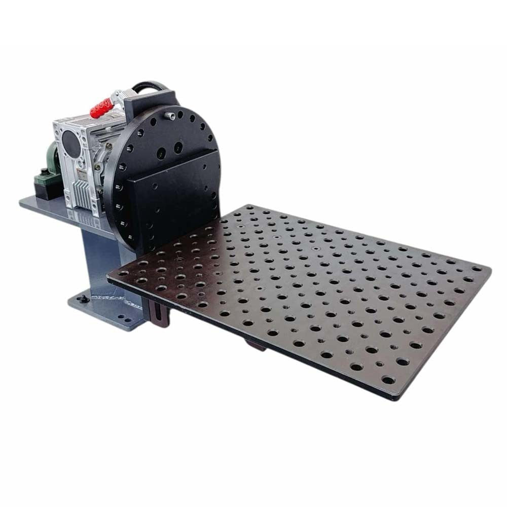 300LBS Rotary Positioner 24"x18" Fixture Plate Welding Turn Table 5/8" Bore Size
