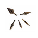 5 Pc Cobalt Spiral Flute Step Drill Bit Set Straight Shank HSS Titanium Coating