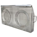 32" Double Stainless Steel Convex Comal Plancha Griddle Pan WITH RACK Cooking