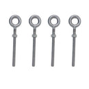 4 Pcs Stainless Steel T316 1/2" x 6" Drop Forged Plain Eye Bolt 2,150 Lbs WLL