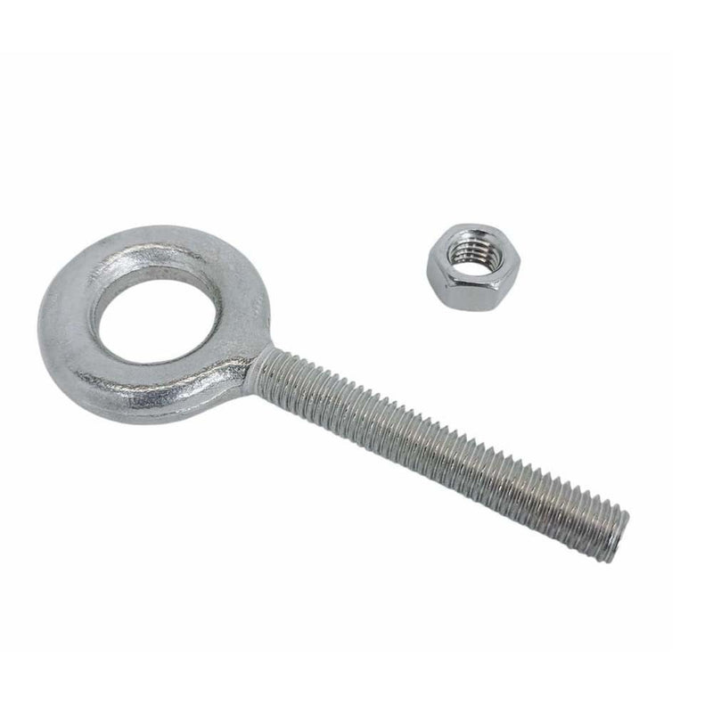 Marine Stainless Steel T316 1/2" x 3-1/4" Drop Forged Plain Eye Bolt 2150 Lb WLL