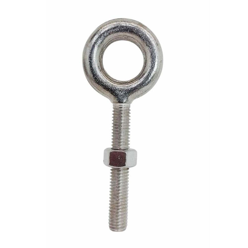 4 Pc Stainless Steel T316 1/2" x 3-1/4" Drop Forged Plain Eye Bolt 2150 Lb WLL