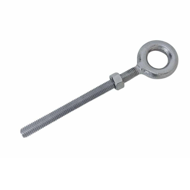 4 Pcs Stainless Steel T316 3/8" x 4-1/2" Drop Forged Plain Eye Bolt 1200 Lb WLL