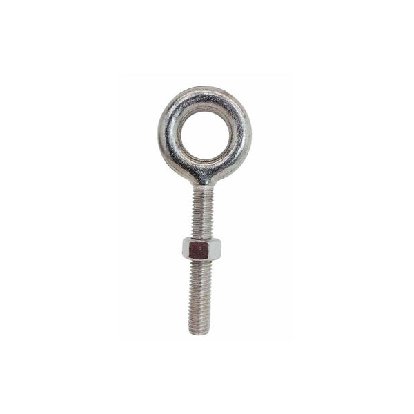 Marine Stainless Steel T316 3/8" x 2-1/2" Drop Forged Plain Eye Bolt 1200 Lb WLL