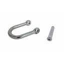Stainless Steel T316 3/8" Screw Pin Wide D Shackle No Snag Pin 1,700 Lbs WLL