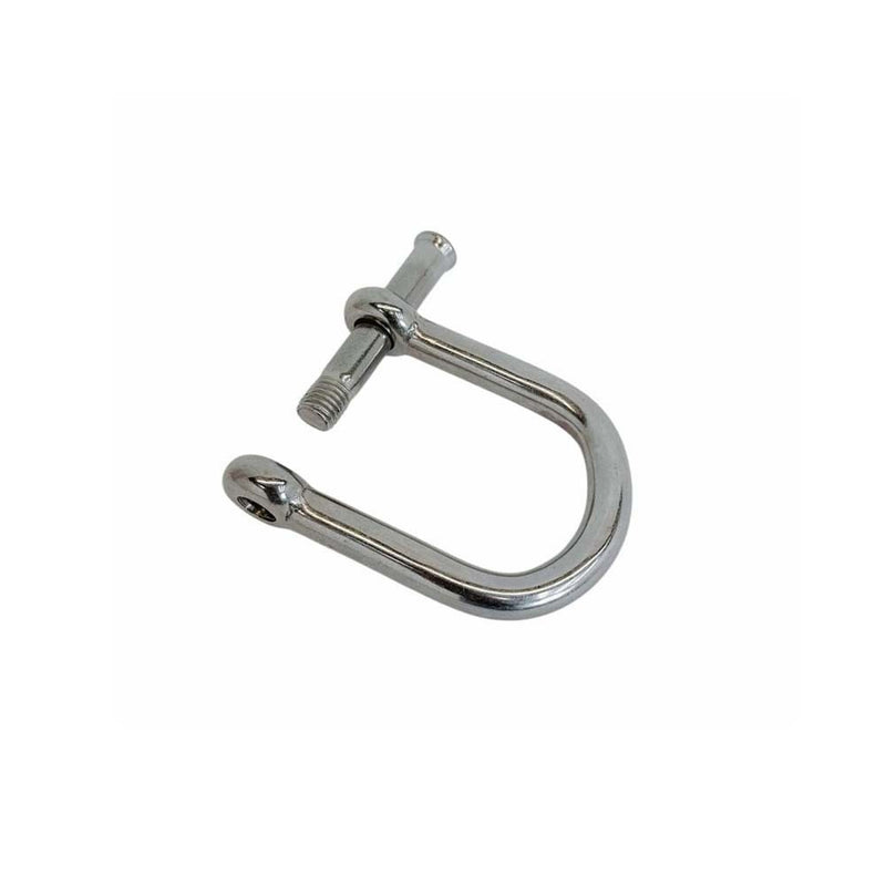 4 Pc Stainless Steel T316 5/16" Screw Pin Wide D Shackle No Snag Pin 1300 Lb WLL