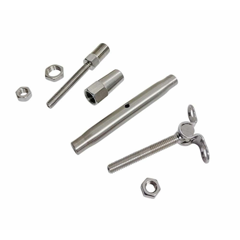 Marine Stainless Steel T316 1/8" Cable Deck Toggle and Swageless Turnbuckle