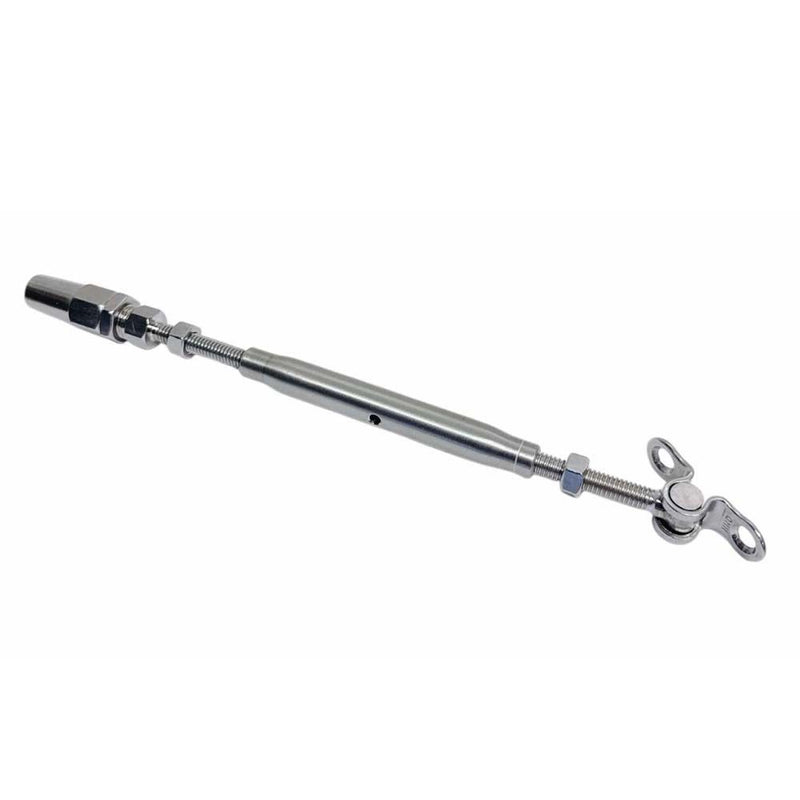 4Pc Marine Stainless Steel T316 3/16" Cable Deck Toggle and Swageless Turnbuckle