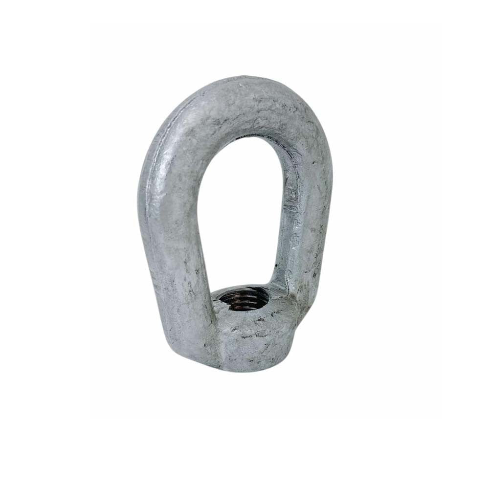 Hot Dipped Galvanized 1" Thickness Eye Nut With 1-1/4"-7 Tap Size 15,500 Lbs WLL