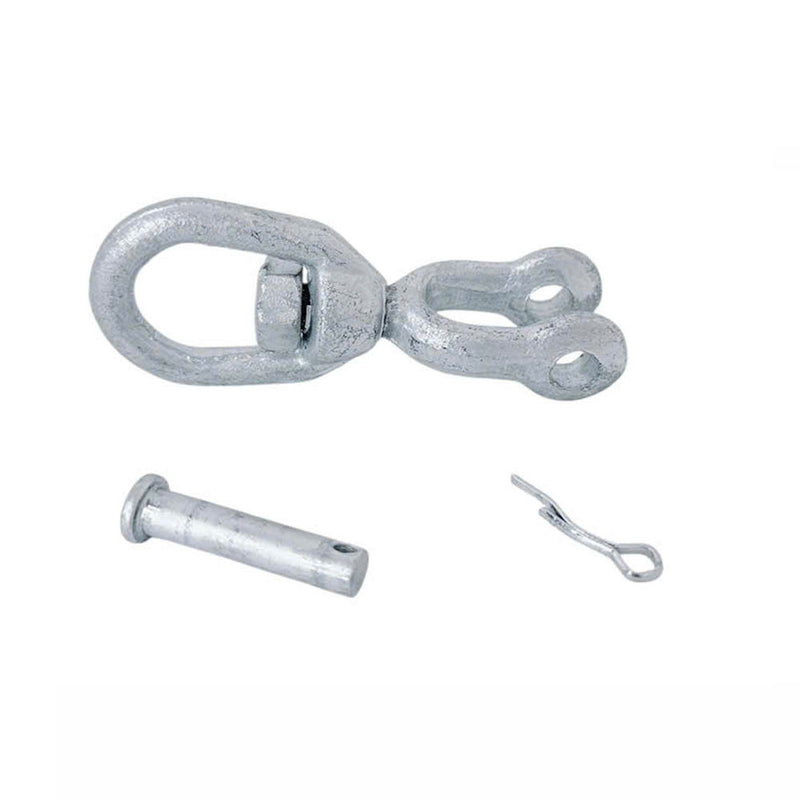 4 Pc Marine Boat Mooring Hot Dipped Galvanized 5/16" Jaw Eye Swivel 1250 Lbs WLL