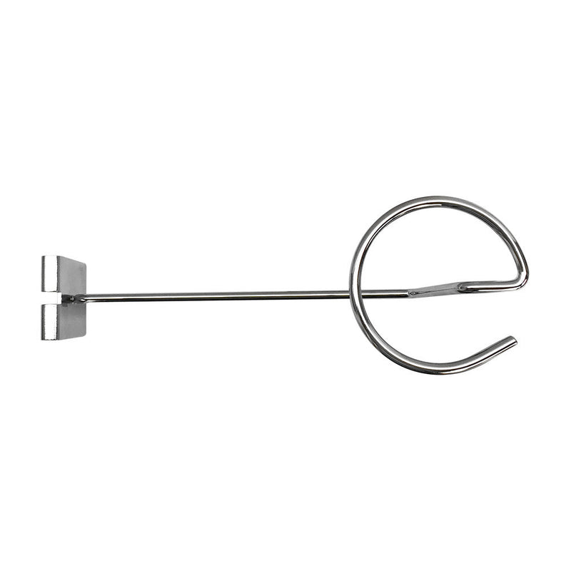 CHROME Gridwall Single Hat Cap Display Hooks Wire Grid Retail Boutique