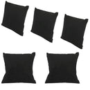 4x4 inch soft black velvet cushion for jewelry and watch display